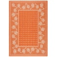 thumbnail image 3 of SAFAVIEH Courtyard Charles Floral Indoor/Outdoor Area Rug, Rust/Sand, 5'3" x 7'7", 3 of 9