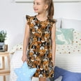 thumbnail image 4 of Gaeub Pyjamas Imprimés Chiens de Différentes Races pour Filles, Vêtements de Nuit Confortables, Robe de Nuit Imprimée pour Dormir, Vêtements de Détente, Fêtes-Petit, 4 of 6