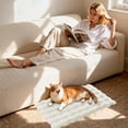 thumbnail image 6 of Pet Self-Warming Bed Pad - Thickened Plush Thermal Mat for Indoor & Feral Cats, Small to Medium Dogs, Soft Warm Pet Blanket with Non-Slip Waterproof Bottom for Cold Weather, 19.69*13.78in, Beige, 6 of 6