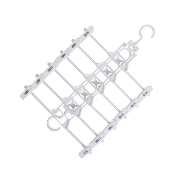 6-Tier Pants Hanger with Clips, Space-Saving Closet Organizer for Skirts and Clothes, Multi-Functional Storage Solution