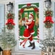thumbnail image 5 of Decoraciones de Navidad Interior 35 X 71 Pulgadas Marco de Puerta de Navidad - Patrón de Santa Claus - Decoración de Puerta de Navidad - Decoración de Fiesta Del Festival, 5 of 6