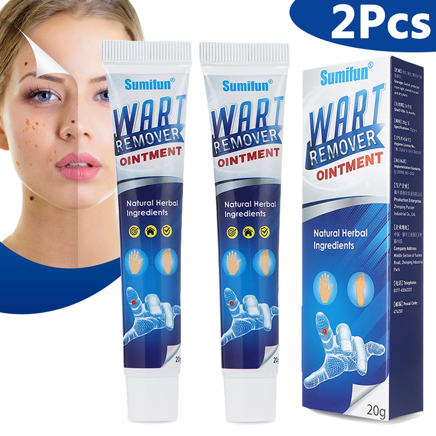 2Pack Wart Remover Ointment,Wart Removal Cream,Blemish Removal Cream