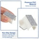 thumbnail image 4 of 6pcs Cubierta de pata de silla con almohadilla de fieltro, protectores de piso para tubo de silla en forma de U, aptos para patas de metal de 22 mm de diámetro, blanca, 4 of 6
