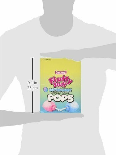 Charms Fluffy Stuff Cotton Candy Pops - 48 count