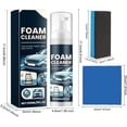 thumbnail image 4 of Multi-Function Car Interior Foam Cleaner, Car Seat Cleaner, Multi-Purpose Foam Cleaner, Foam Cleaner, Powerful Foam Cleaning Spray for Car Interior Ceiling Leather Seat (1PC), 4 of 6