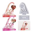 thumbnail image 3 of DIY Letter Love Heart Shape Photo Frame Silicone Home Office Desktop Ornament Picture Frame Stand Epoxy Resin Casting Mould, 3 of 5