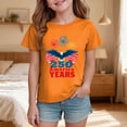 thumbnail image 2 of felwors Toddler Boys Girls 4th of July Shirt for Girls Kids USA Red White Blue American Flag T-Shirt Independence Day Patriotic Tee (11-12 Years,Orange), 2 of 5