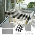thumbnail image 4 of Miangastore 2pcs Checkered Tablecloths Cotton Linen Table Covers Rectangular Dining Tablecloths, 4 of 9