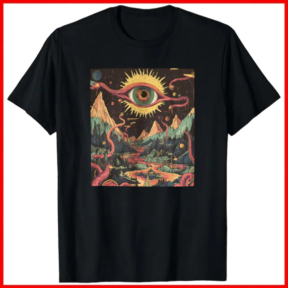 Watcher of Realms Fantasy Adventure Mythical Kingdom Design Unisex T-Shirt A11161, up to size 5XL