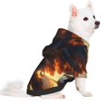 thumbnail image 2 of Haiem Golden Sky Bald Eagle for Winter Dog Hoodie Sweatshirts with Pockets Warm Dog Clothes for Small Dogs Chihuahua-Small, 2 of 7