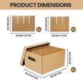thumbnail image 2 of 2 Pack Corrugated Cardboard Moving Boxes with Handles and Lids for Wine Glasses and Dishware, 2 of 7