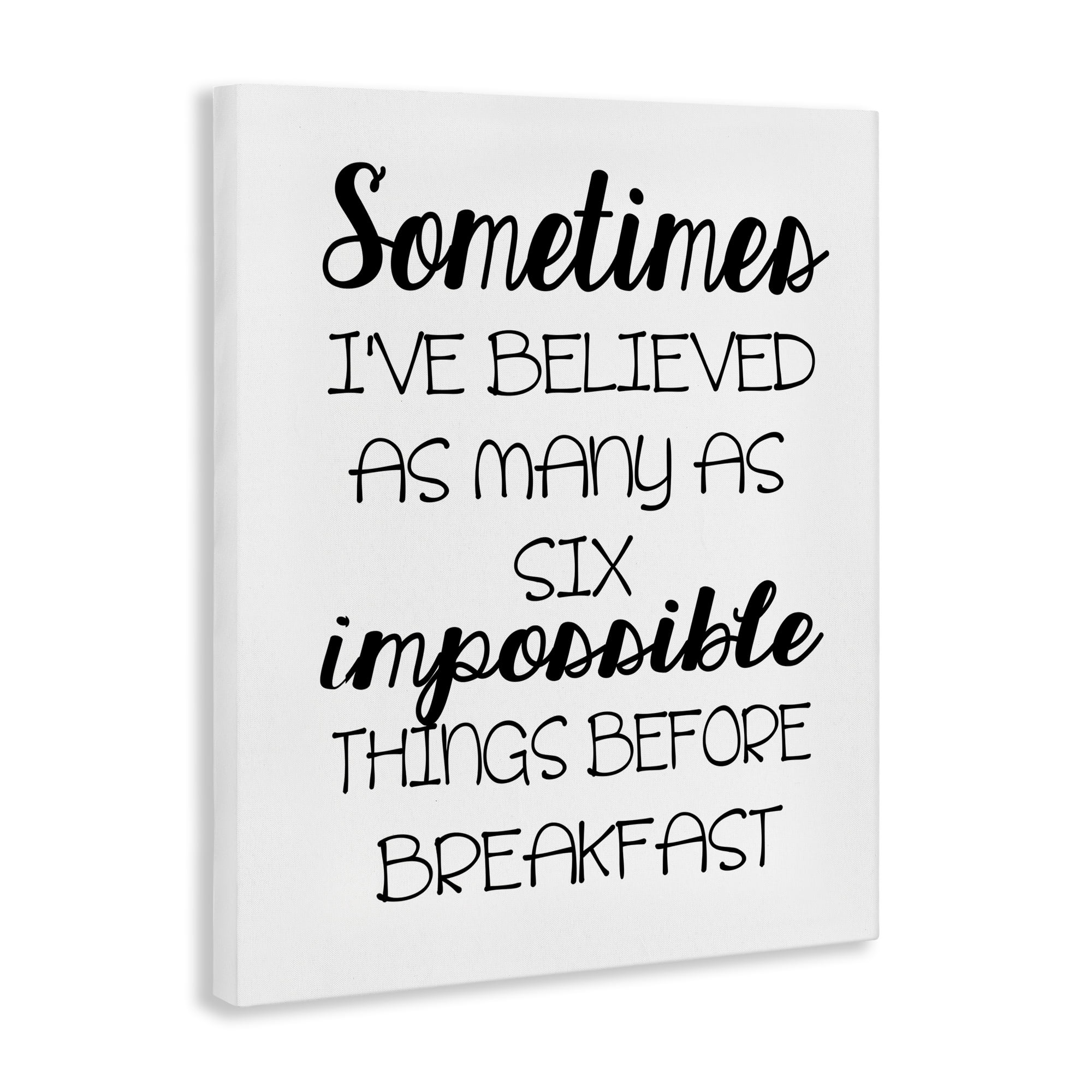 Stupell Industries Six Things Story Quote Text & Numbers Painting Wrapped Canvas Art Print Wall Art, 24 x 30