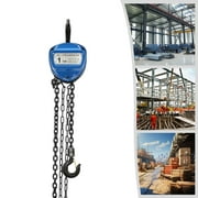 New 1T Chain Hoist 10FT Puller Block Fall Chain Lift Hand Tool W/ 360 Swivel Hook