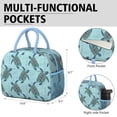 thumbnail image 6 of Lunch Bag Lunch Box for Women Reusable Insulated Lunch Bags,Water-Resistant Sea Turtle Cooler Lunch Tote Bag, Large Capacity for Work Travel Picnic, 6 of 6