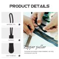 thumbnail image 4 of SEXAGESIMO 50pcs Zipper Pulls for Backpacks Jackets Luggage Purses Clothing Black, 4 of 7