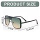 thumbnail image 2 of Gafas de sol modernas con montura redonda para mujer, gafas de sol modernas, hechas de PC, metal, plástico., 2 of 5