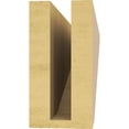 thumbnail image 4 of 3"W x 18"D x 6"H Thin Concord Rough Cedar Woodgrain TimberThane Corbel, Primed Tan, 4 of 6