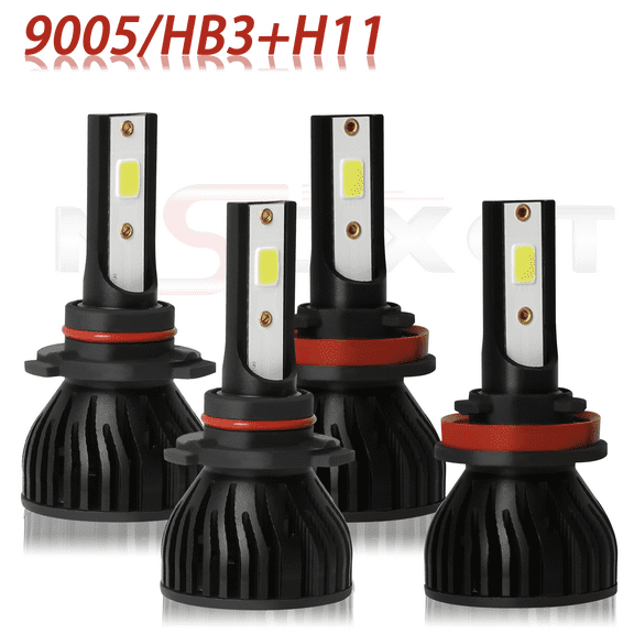 For 2006 2007 2008 2009 2010 Lexus IS250 IS350 LED Headlight High Low beam bulbs 6000K 4pcs