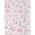 thumbnail image 5 of INSPIRE CHIC Women's Floral Square Neck Elastic Waist Flare Maxi Dress XS White, 5 of 6