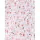 thumbnail image 5 of Vestido largo con cuello cuadrado y cintura elástica de flores para mujer Inspire Chic S Blanco, 5 of 6