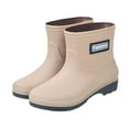 thumbnail image 3 of Abbraccia Mid Calf Rain Boots for Women Ankle Rainboot Stylish Wear Resistant AntiSlip Work Boots Short Garden Boots for Hiking Kitchen 38, 3 of 9