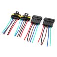thumbnail image 2 of Waterproof Electrical Connector, Dustproof Practical Car Waterproof Connector Wear-resistant Safe Connection  For Marines For Boats For Trucks For Cars 4P,5P,6P, 2 of 8