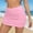 A340 Pink, variant on Xdegoge Swimwear for Women Bottoms High Waisted Ruched Mini Skirt Bathing Suit Bottoms Solid Gathered Tummy Control Slimming Pool Party