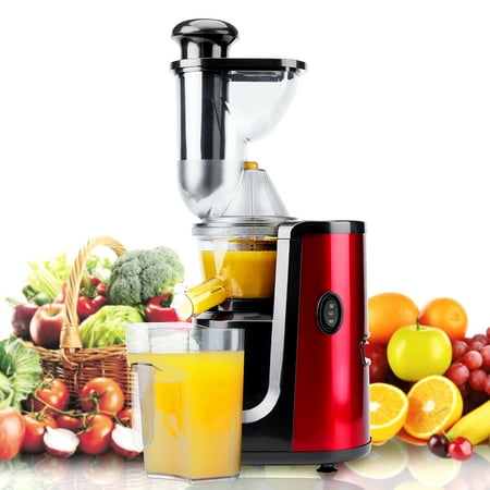 Cold Press Juicer Professional Juicer Hornbill Slow Masticating Juicer Cold Press Juicer Machine,Wide Mouth Whole Masticating Juicer with Juice and Brush Higher Nutrient Fruit and Vegetable juice ()