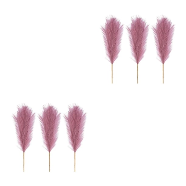 Advancent 3 pack/lote espacio Artificial Pampas Reed para flor Artificial de decoración del hogar elegante y que no se cae Púrpura rosado 2piezas
