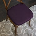 thumbnail image 3 of Sweet Home Collection Memory Foam Honeycomb Non-Slip Back 16" x 16" Chair Pad - Eggplant, 6 Pack, 3 of 7