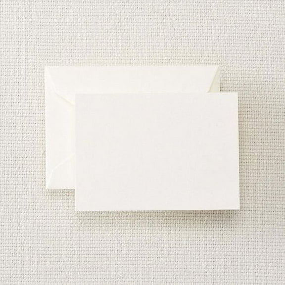 Crane & Co. Pearl White Enclosure / Escort Card & Envelope