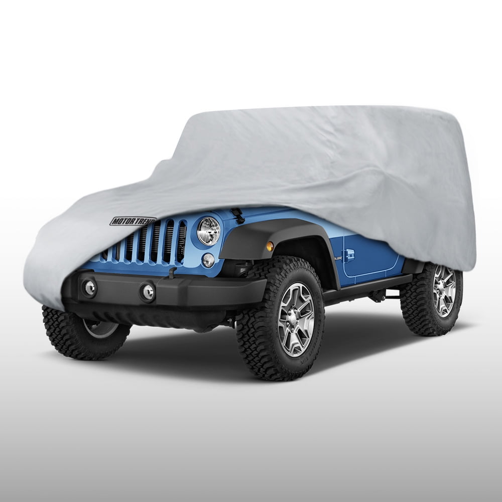 Motor Trend Jeep Wrangler 2 Door Custom Fit Outdoor Waterproof Car Cover,  Waterproof and Breathable 