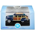 thumbnail image 3 of 1942 Chrysler Town & Country Woody Wagon South Sea Blue w/Wood Panels & Rack 1/87 (HO) Scale Diecast Model Car by Oxford Diecast, 3 of 3