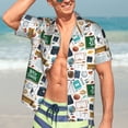 thumbnail image 5 of Picia Back To School A Gentle Cotton Regular Fit Short Sleeve Casual Hawaiian Shirt for Men-3X-Large, 5 of 9