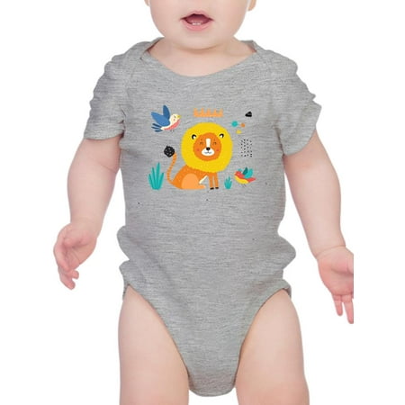 

Funny Kiddie Lion Drawing Bodysuit Infant -Image by Shutterstock Newborn