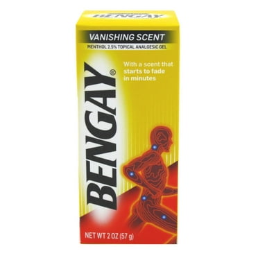 Bengay Vanishing Scent Gel 2oz (Pack of 3)
