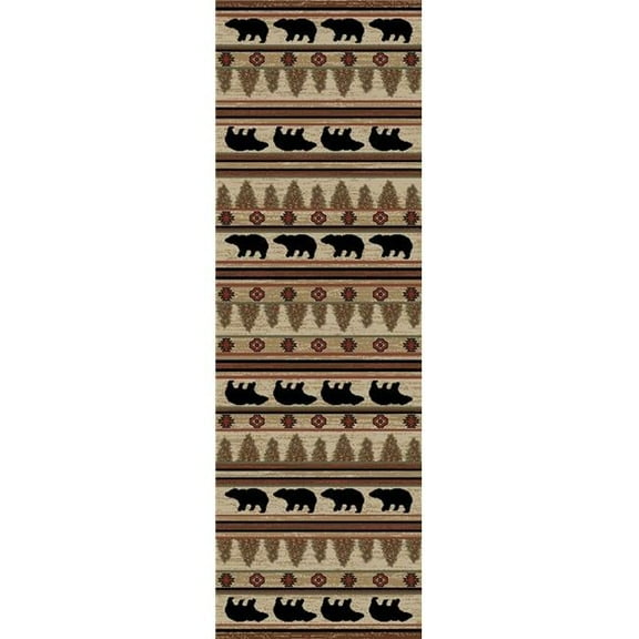 Mayberry Rug HS7482 2X8 2 ft. 3 in. x 7 ft. 7 in. Hearthside Appalachian Area Rug, Beige