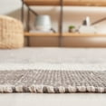 thumbnail image 4 of SAFAVIEH Montauk Sharlene Solid Cotton Area Rug, Ivory/Grey, 8' x 10', 4 of 11