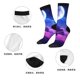 thumbnail image 5 of Balery Dreamy Colorful Starry Sky Calcetas Largas con Estampado para Hombre y Mujer – Suaves y Transpirables, Talla Única (US 5-11), 5 of 6