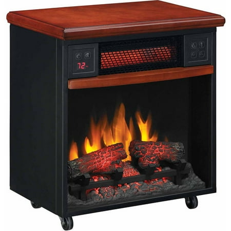 DuraFlame PowerHeat Infrared Quartz LED Portable Fireplace Heater