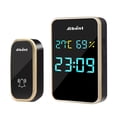thumbnail image 1 of Wireless Digital Doorbell with Temperature & Humidity Display, 38 Ringtones, 4-Level Volume Control, Door Number Display Function, High Gloss Mirror Design, Elderly Friendly Pager System, 1 of 8