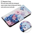 thumbnail image 4 of Allytech Samsung Galaxy A53 5G Case, PU Leather Colorful Pattern Flip Folio Stand Magnetic Closure Hand Wrist Cards Slots Wallet Case Cover for Samsung Galaxy A53 5G - Purple Flower, 4 of 7