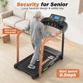 thumbnail image 3 of OBENSKY Walking Treadmill for Seniors, Treadmills for Home with Long Handles for Balance, Joint-Friendly Shock Absorption, App & Heart Rate Monitor, 3 of 12