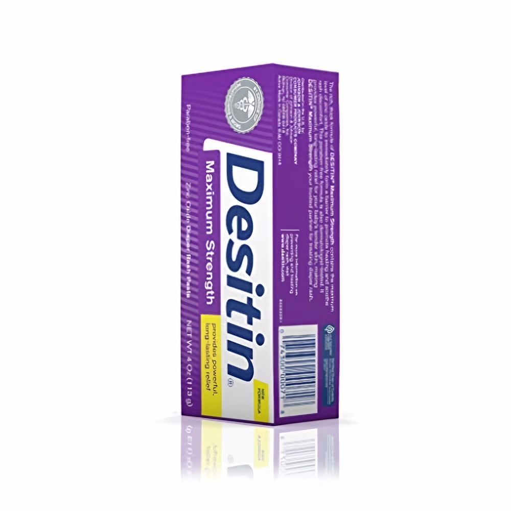 Desitin Maximum Strength Diaper Rash Paste 4 oz tube (Pack of 3)