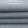thumbnail image 3 of DriftAway Pinch Pleat Blackout Curtains 96 Inches Long 2 Panels Set Faux Linen Textured Curtains for Bedroom Living Room Thermal Insulated Privacy Back Tab Window Drapes 52x96 Dusty Blue, 3 of 7