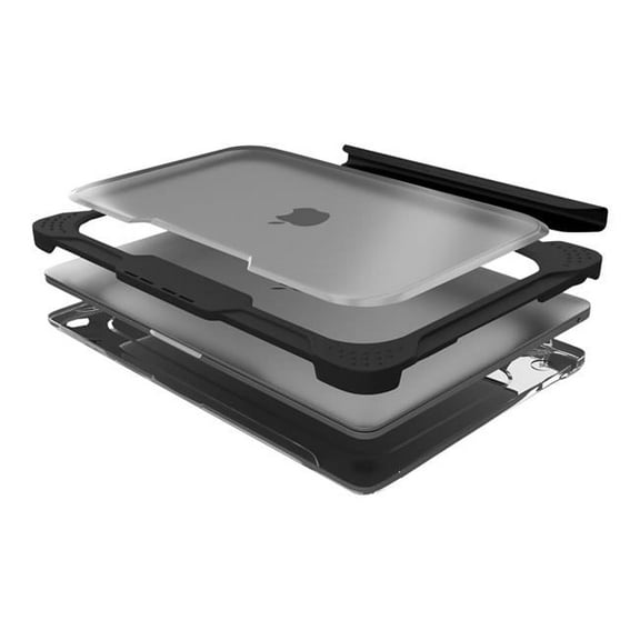 13 in. Extreme Shell-L Cover for Macbook Air, Black & Clear