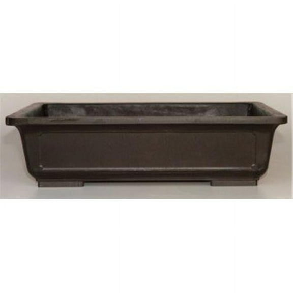Bonsai Boy d1347 Brown Mica Bonsai Pot - Rectangle