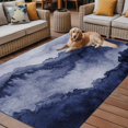 thumbnail image 2 of Fsddascl Navy Blue Ombre Mountain Outdoor Rug for Patio/Deck/Porch, Non-Slip Large Area Rug 5 x 8 Ft, Nature Abstract Art Marble Indoor Outdoor Rugs Washable Area Rugs, Reversible Camping Rug Carpet, 2 of 5
