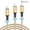 Gold, variant on Cshidworld Lightning Charger Cable, 3 Pack 6/6/10FT Apple MFi Certified USB Lightning Cable Nylon Braided Fast Charging Cord Compatible for iPhone 14/13/12/11/X/Max/8/7/6/5/SE/Plus/iPad, Black