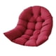 thumbnail image 5 of Cojín colgante para silla con forma de huevo, suave, para porche, oficina y exterior. Rojo oscuro, 5 of 9